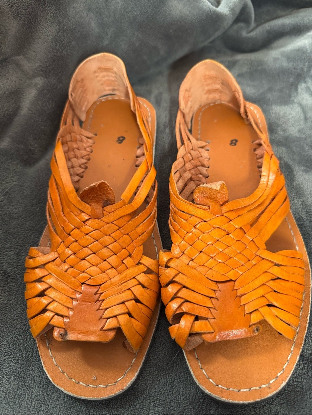 Mens Chevron Sandals Mexican Huaraches - Pachuco Size 8 | Huaraches de Piel